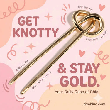 Metal Twist Hair Pin – The Minimalist Updo Secret Ziya Blue Ziya Blue