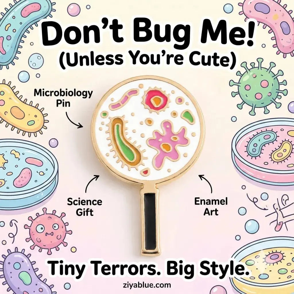 Microbe Pin - The Cutest Scientific "Specimen" Ziya Blue Ziya Blue