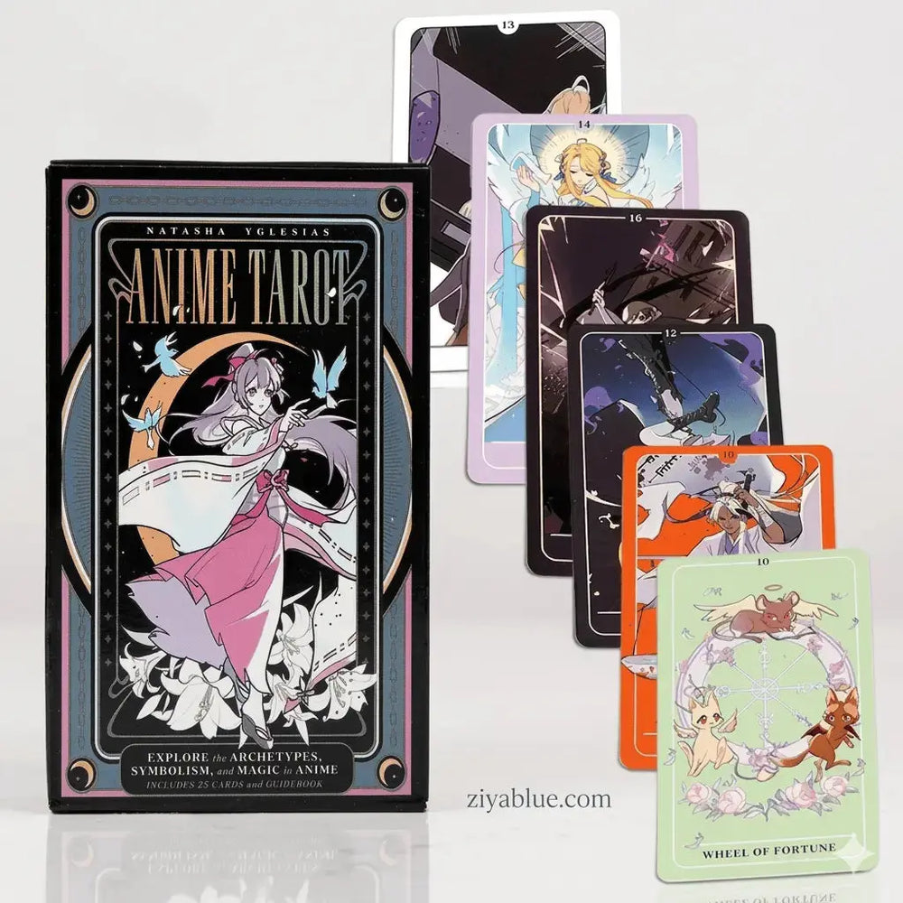 Mini Anime Tarot Deck: Epic 78-Card Adventure Ziya Blue Ziya Blue