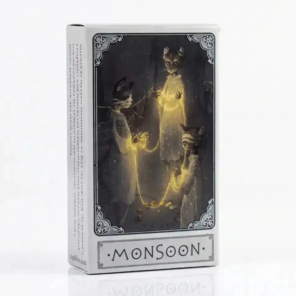 Mini Monsoon Tarot: The Japanese-Inspired 78-Card Deck  Ziya Blue