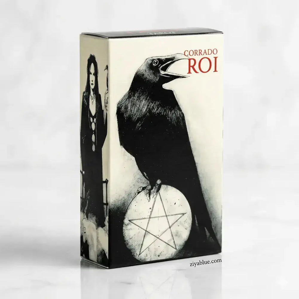 Mini Murder of Crows Tarot Deck | Gothic Divination Set  Ziya Blue
