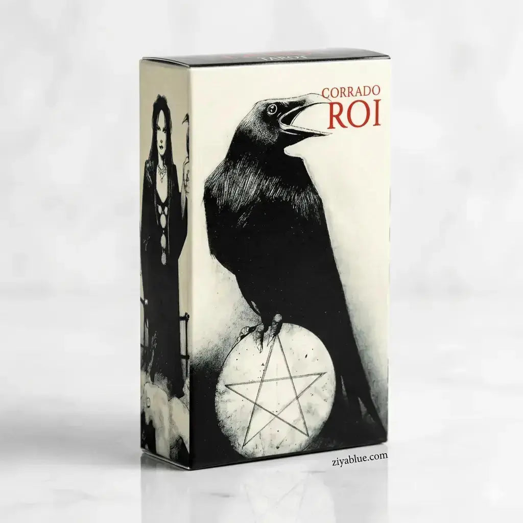 Mini Murder of Crows Tarot Deck | Gothic Divination Set  Ziya Blue