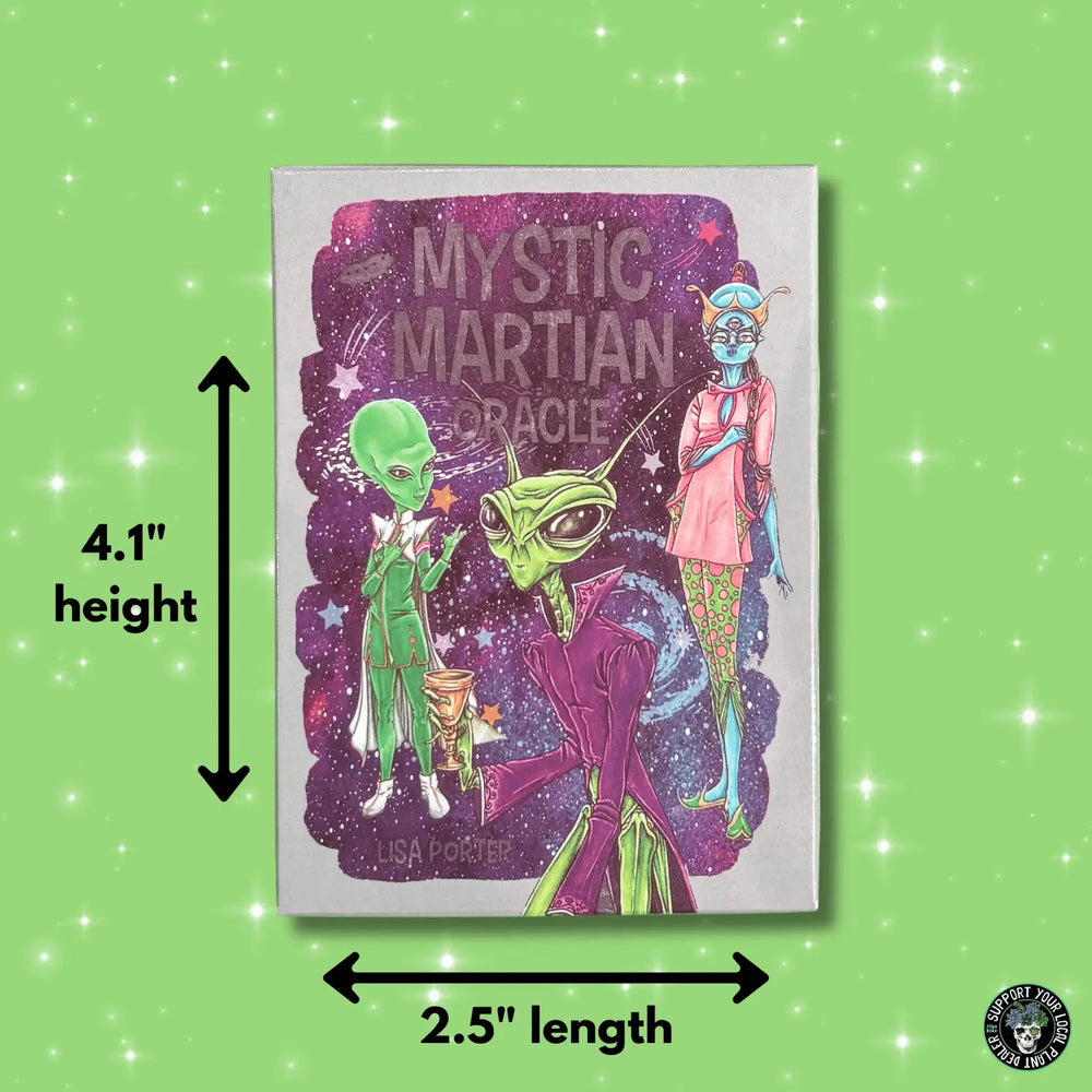 Mini Mystic Martian Oracle | Retro-Futuristic Alien Divination Deck Ziya Blue Ziya Blue