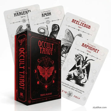 Mini Occult Tarot Deck: Infernal Wisdom Ziya Blue Ziya Blue