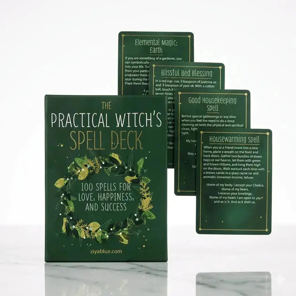 Mini Practical Witch Spell Deck: 100-Card Edition  Ziya Blue