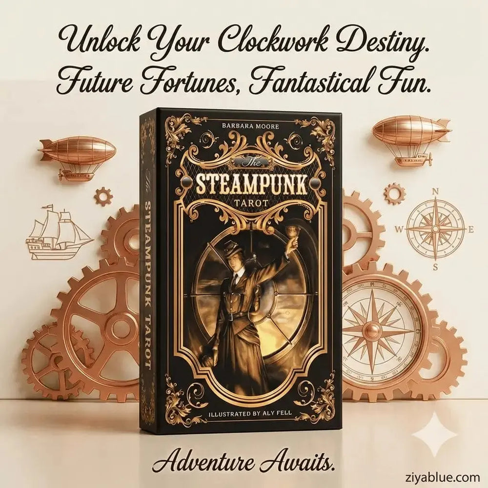 Mini Steampunk Tarot Deck | 78 Cards Ziya Blue Ziya Blue