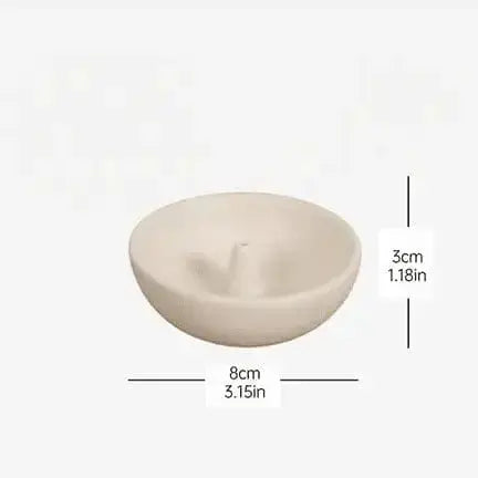 Minimalist Ceramic Incense Ash Catcher  Ziya Blue