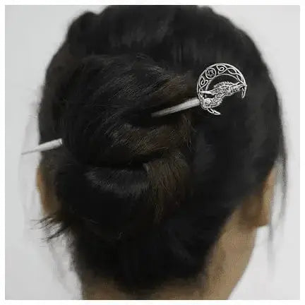 Minimalist Metal Hair Pin: The Sleek 17cm Accessory ✨🥢 Ziya Blue Ziya Blue