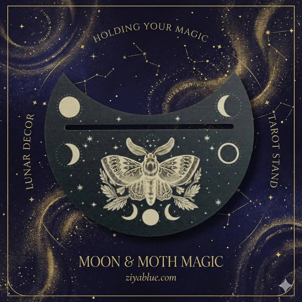 Moonlight Moth Tarot Card Holder: A Throne for Your Intuition 🌙🦋 Ziya Blue Ziya Blue