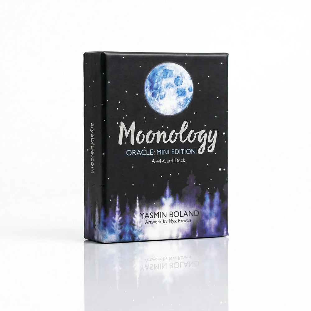 Moonology Oracle: Mini Edition (44-Card Deck)  Ziya Blue