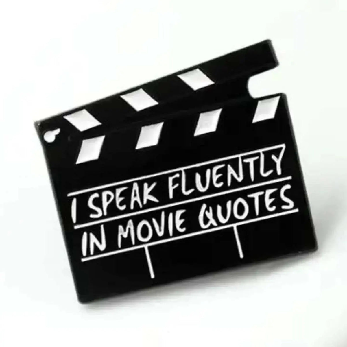 Movie Quote Lapel Pin: Wear Your Favorite Lines! 🎬✨ Magnifique Hearts Ziya Blue