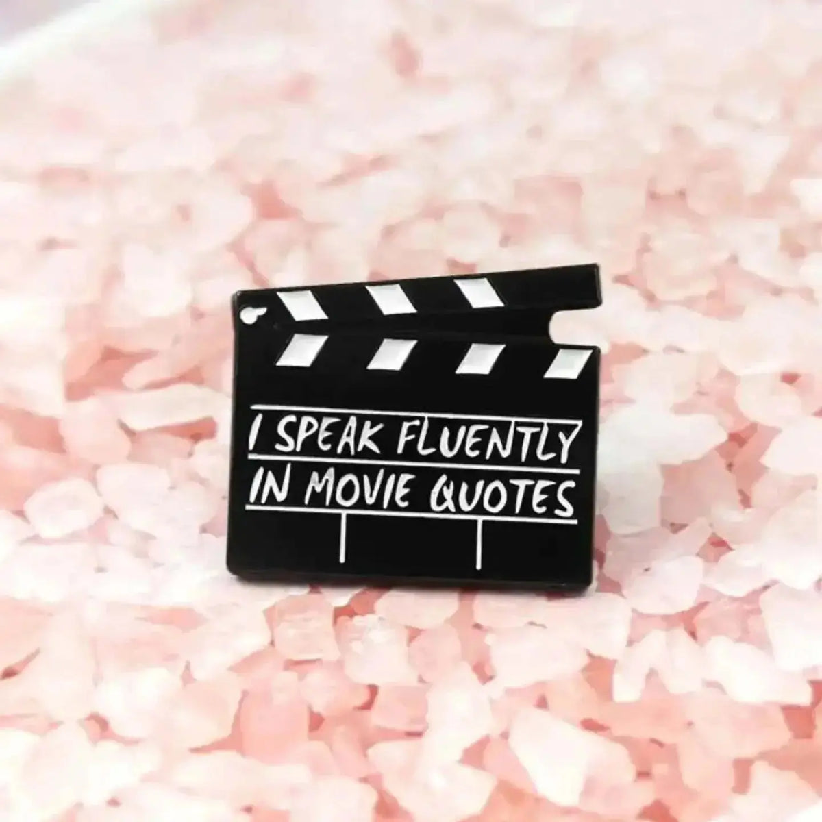 Movie Quote Lapel Pin: Wear Your Favorite Lines! 🎬✨ Magnifique Hearts Ziya Blue