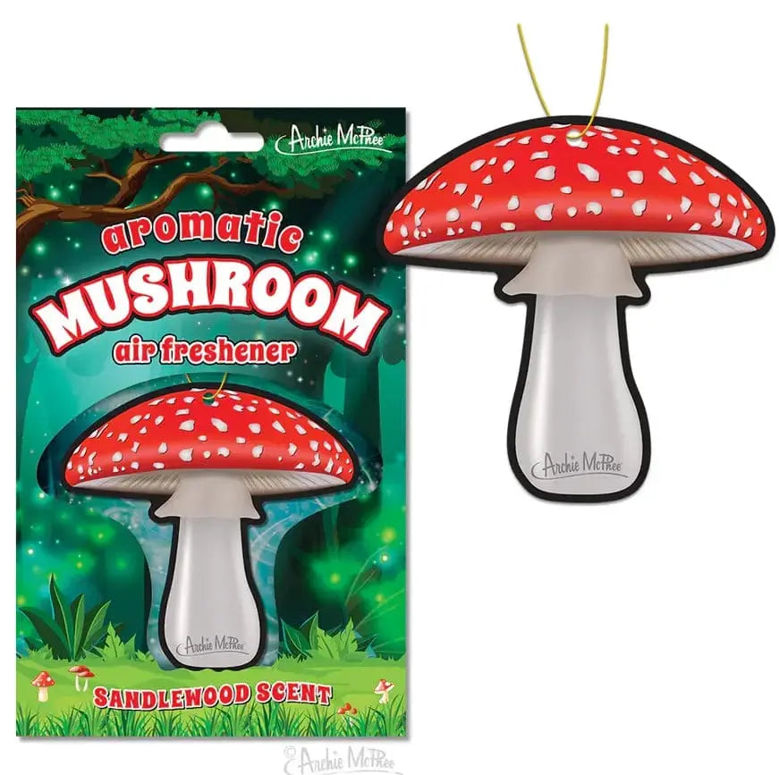 Mushroom Air Freshener Archie McPhee Ziya Blue