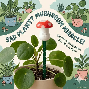 Mushroom Moisture Meter🍄🌿 - Plant Care Tool Bubblegum Stuff Ziya Blue