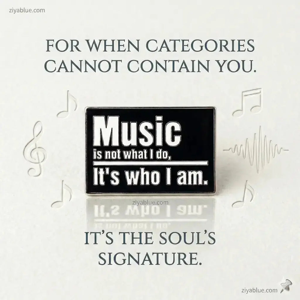Musician Identity Enamel Pin: More Than Just a Soundtrack 🎸🔥 Ziya Blue Ziya Blue