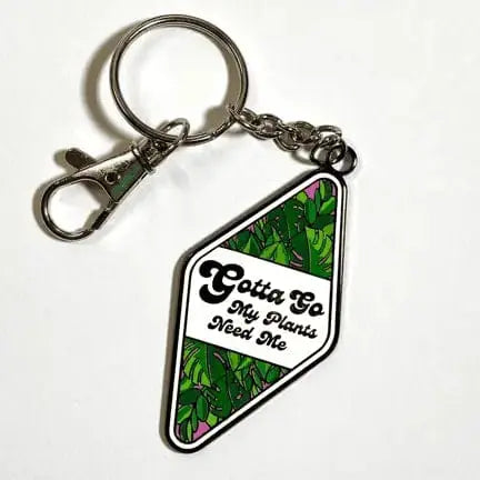 My Plants Need Me Keychain: The Ultimate Plant Parent Accessory 🌿🔑 Faire Ziya Blue
