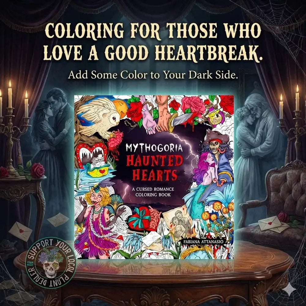 Mythogoria Haunted Hearts Coloring Book Book Depot Ziya Blue