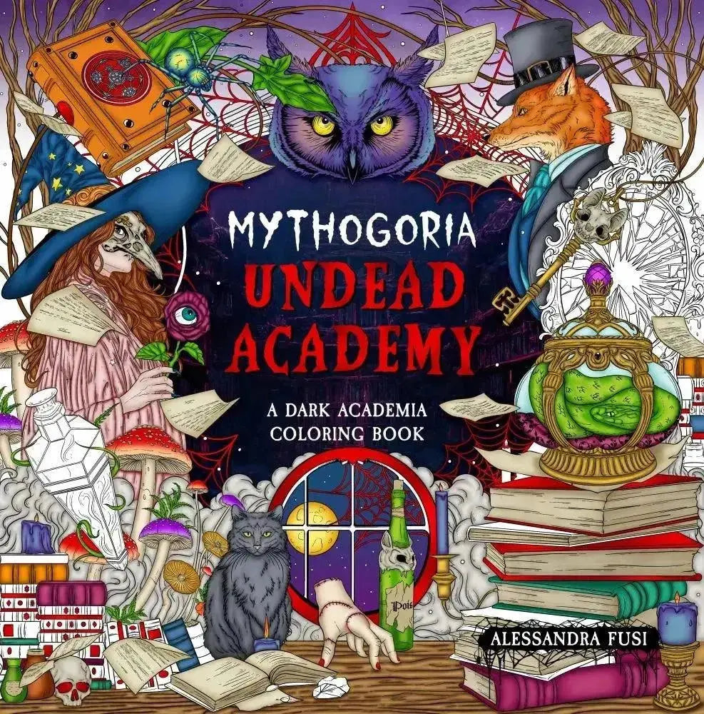 Mythogoria Undead Academy coloring book Book Depot Ziya Blue