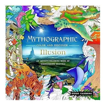 Mythographic Artist's Edition Illusion Coloring Book Book Depot Ziya Blue