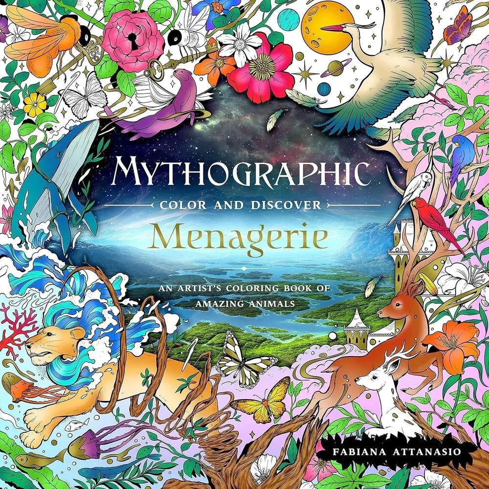 Mythographic Menagerie Coloring Book - A Colorful Adventure Awaits Book Depot Ziya Blue
