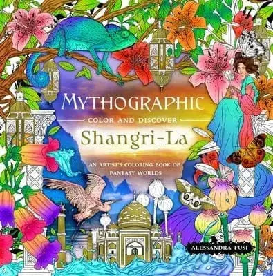 Mythographic Shangri-La Coloring Book - A Fantasy Adventure Book Depot Ziya Blue