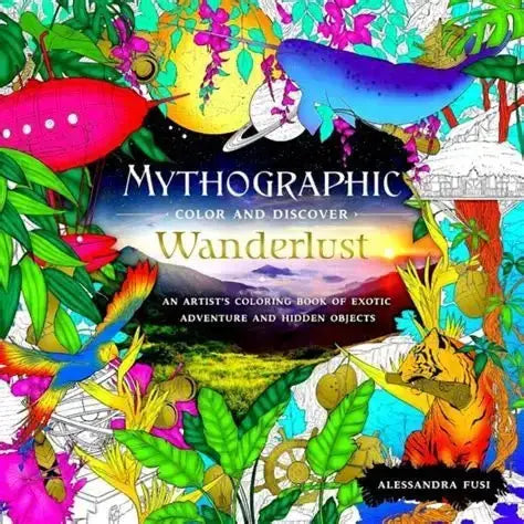 Mythographic Wanderlust Coloring Book Book Depot Ziya Blue