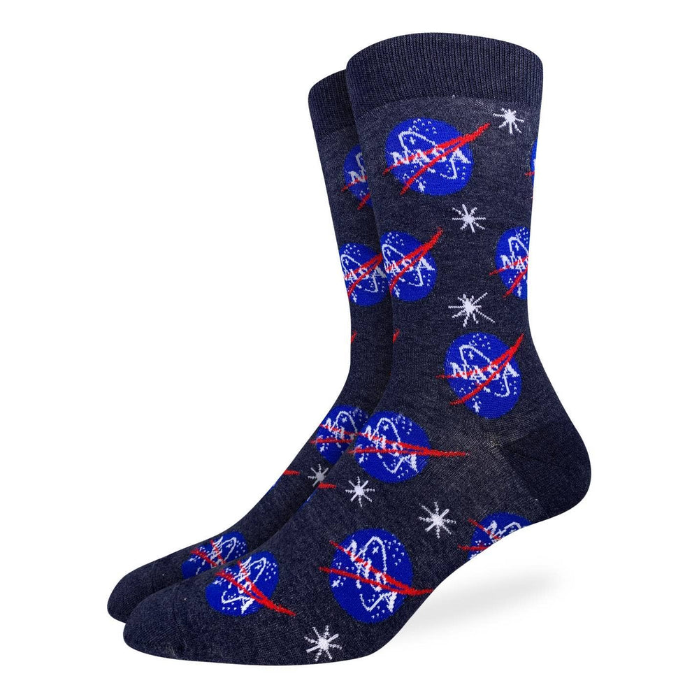 NASA Blue Socks: Mission Ready Good Luck Sock Ziya Blue