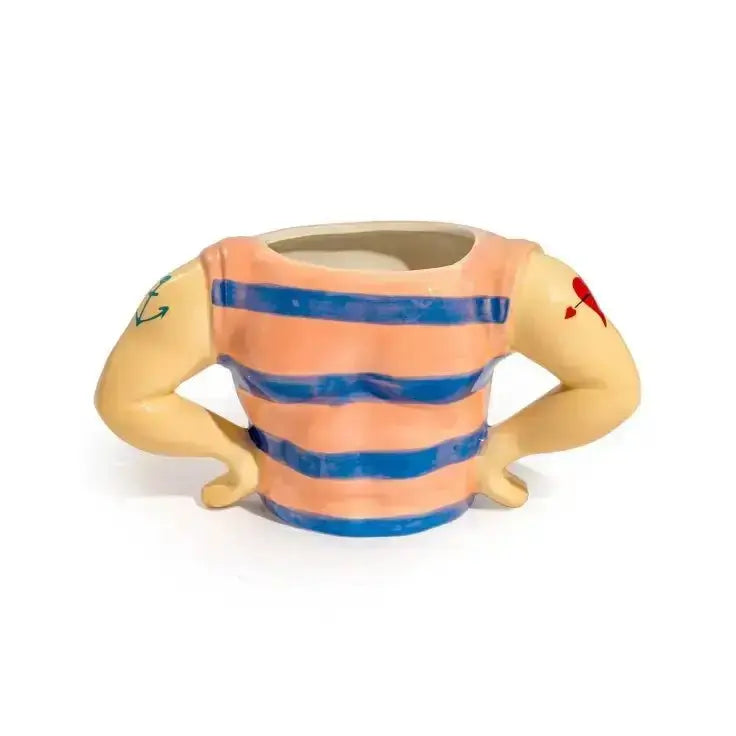 Nautical Ceramic storage pot- Hello Sailor ⚓️ McGowan & Rutherford Ltd Ziya Blue