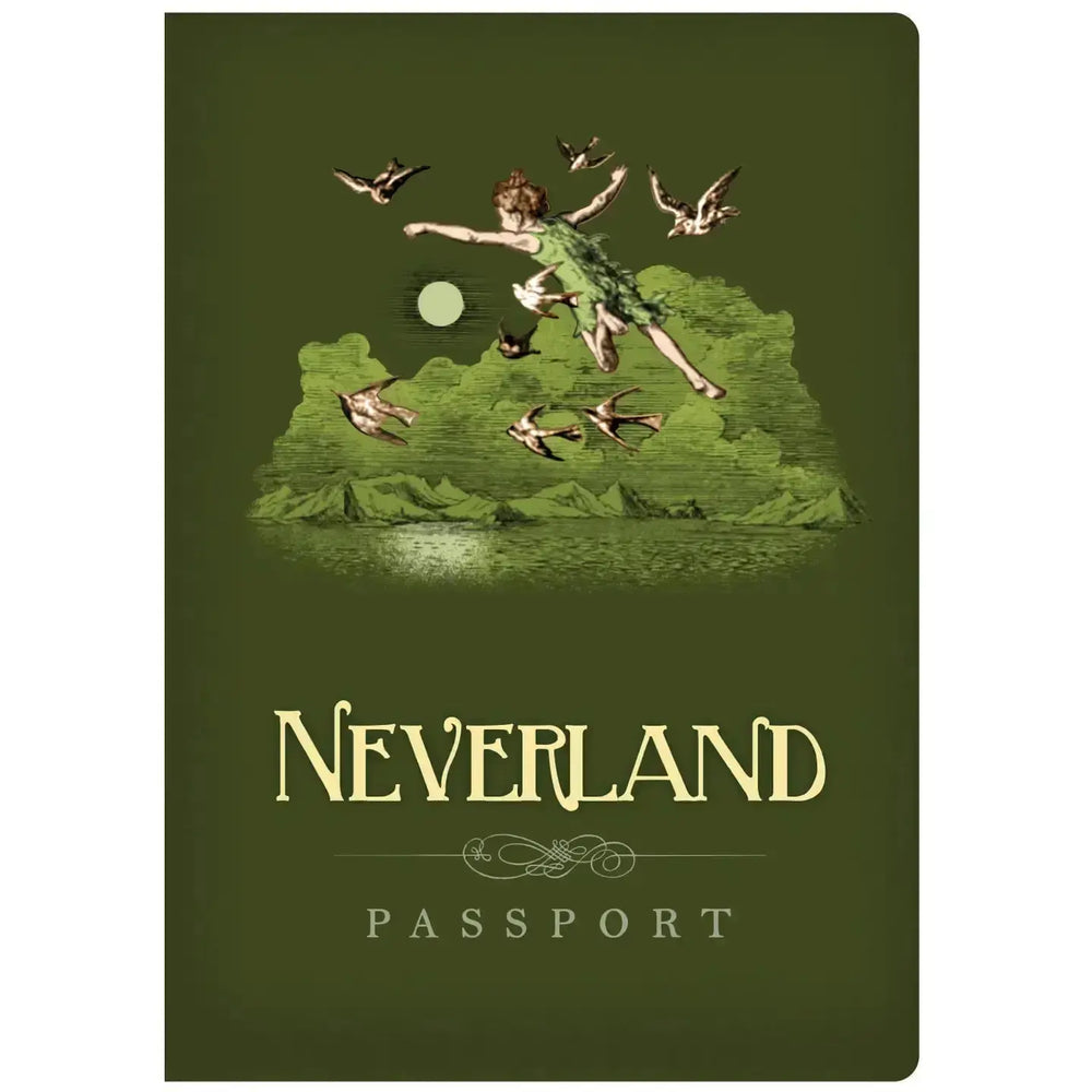Neverland Passport Journal: Your Pocket Ticket to Eternal Youth Unemployed Philosophers Guild Ziya Blue