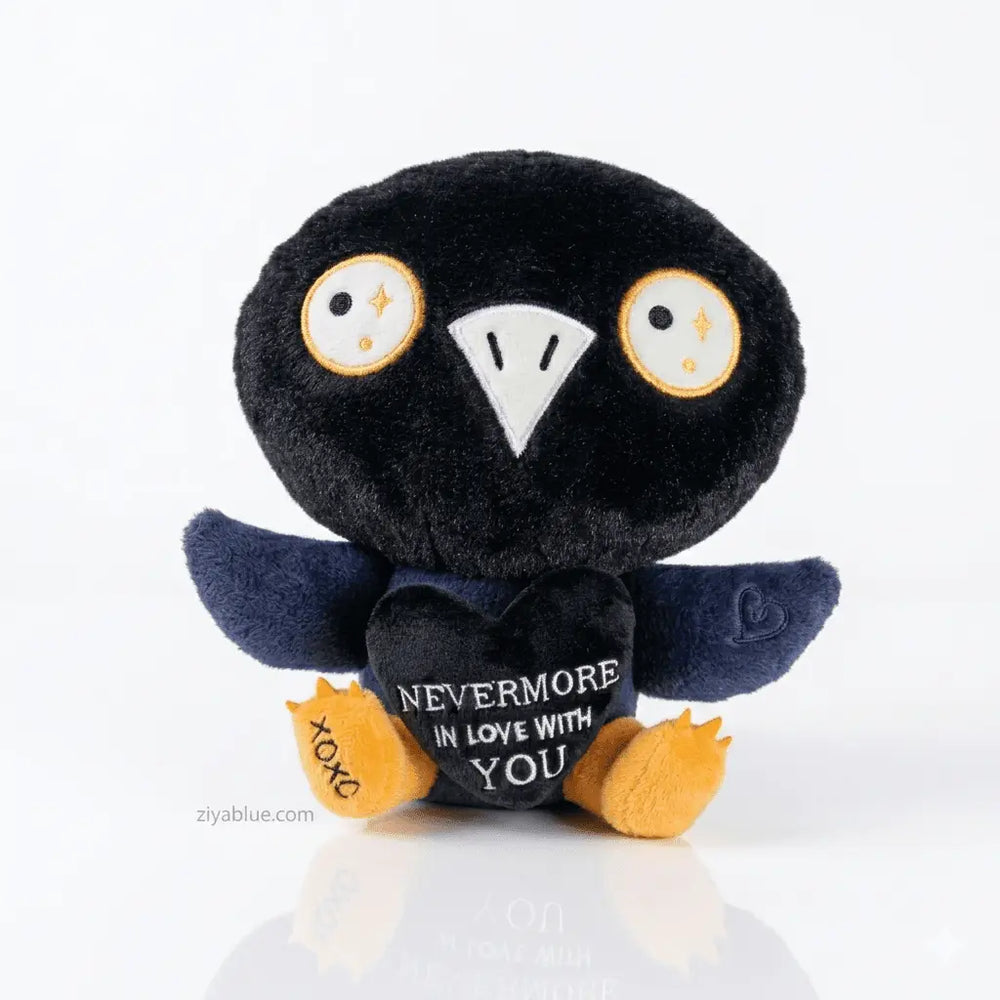 Nevermore Raven Plush: Gothic Valentine Punchkins Ziya Blue