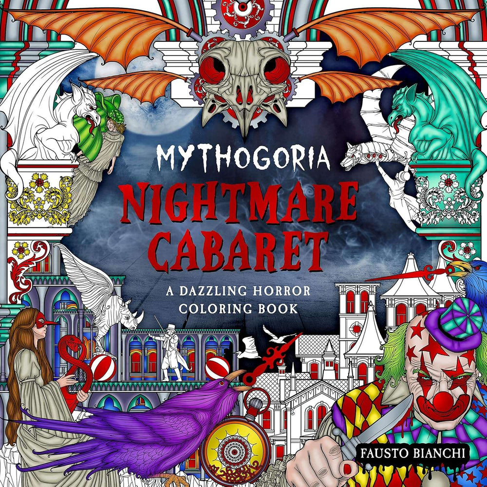 Nightmare Cabaret Coloring Book - A Dazzling Horror Experience Book Depot Ziya Blue