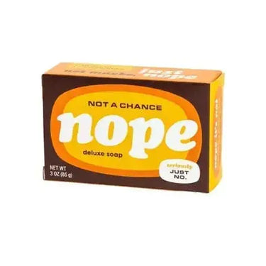 Nope Bar Soap: Novelty Gag Gift Whiskey River Ziya Blue