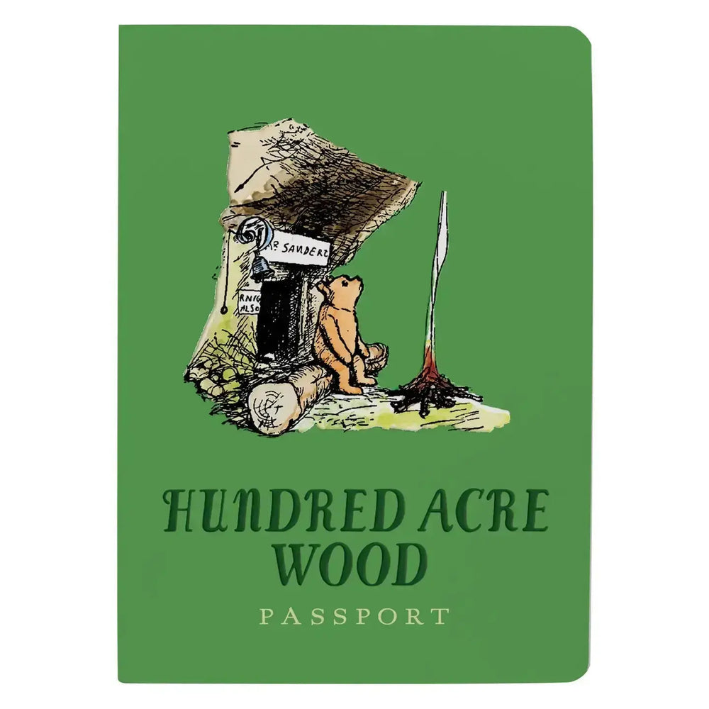 Nostalgic Hundred Acre Wood Passport Notebook Unemployed Philosophers Guild Ziya Blue