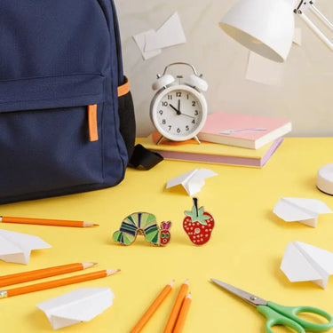 Nostalgic Strawberry and Hungry Caterpillar Pin Set Ziya Blue Ziya Blue