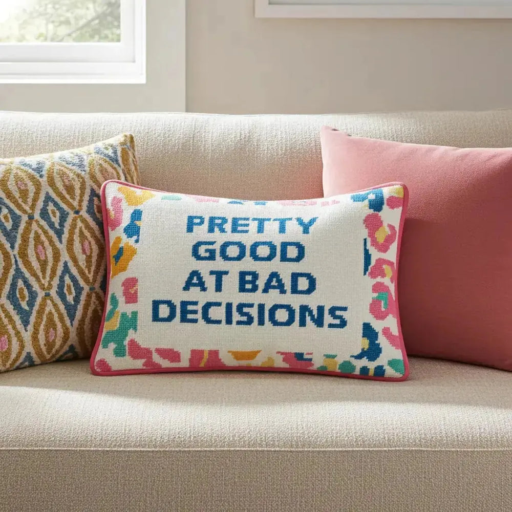 Not For Everyone Pillow: Funny Decor Peking Handicraft Ziya Blue