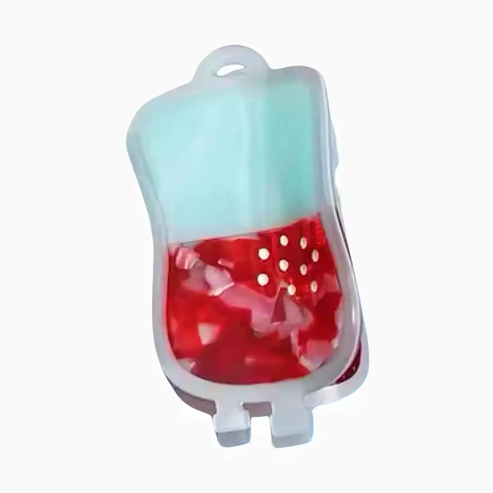 Nurse Hair Claw: Blood Bag IV Design Ziya Blue Ziya Blue