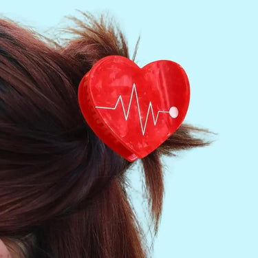 Nurse Heart Hair Claw - The Beat of Your Style Ziya Blue Ziya Blue