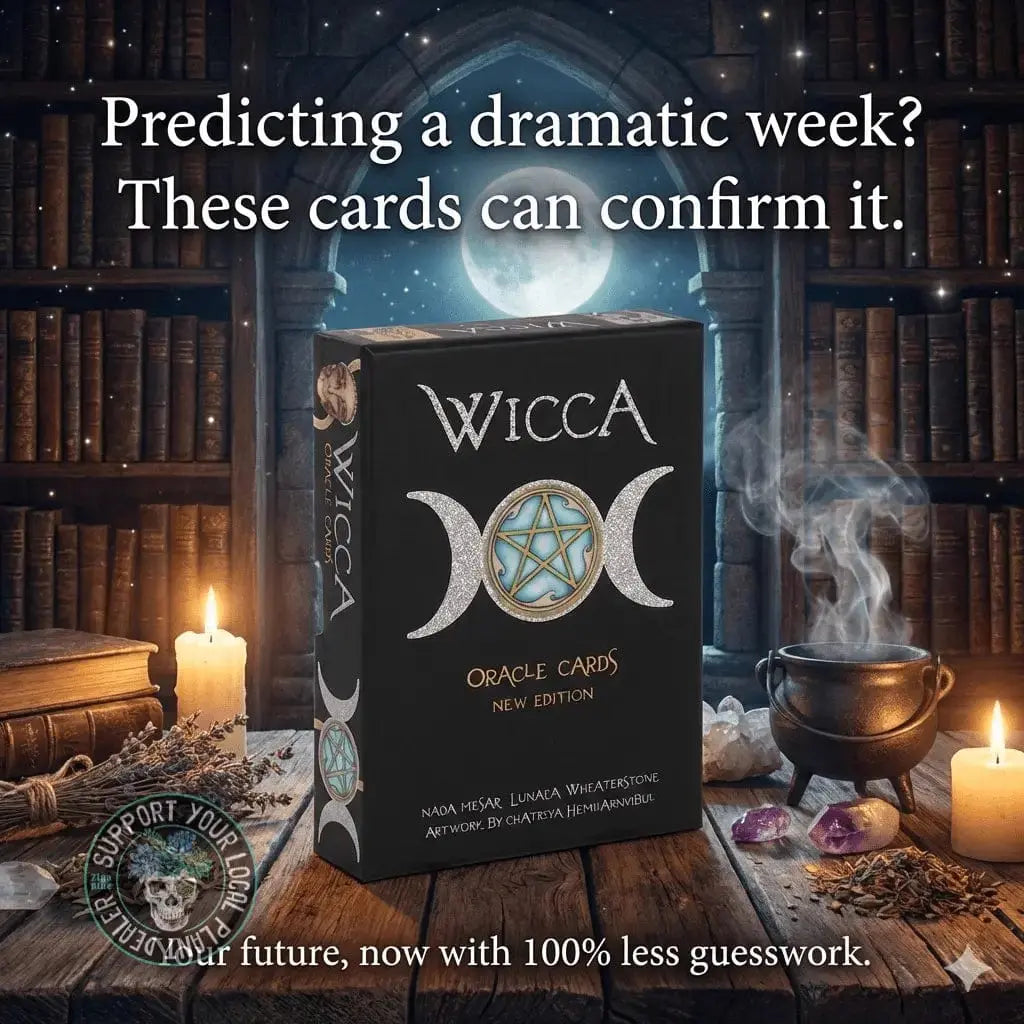 Oracle Cards | Wiccan 33-Card Deck & Guidebook Set Something Different Ziya Blue