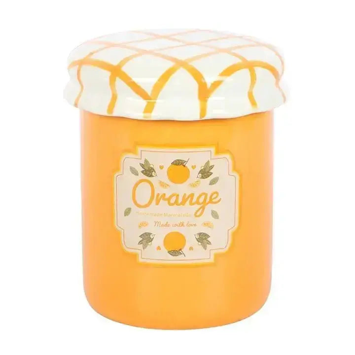 Orange Marmalade Jar Oil Burner | Vintage Jam Wax Warmer Something Different Ziya Blue
