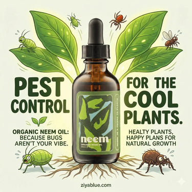 Organic Neem Oil | Nature's Ultimate Plant Protector Kelpy Ziya Blue