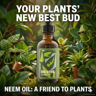 Organic Neem Oil | Nature's Ultimate Plant Protector Kelpy Ziya Blue
