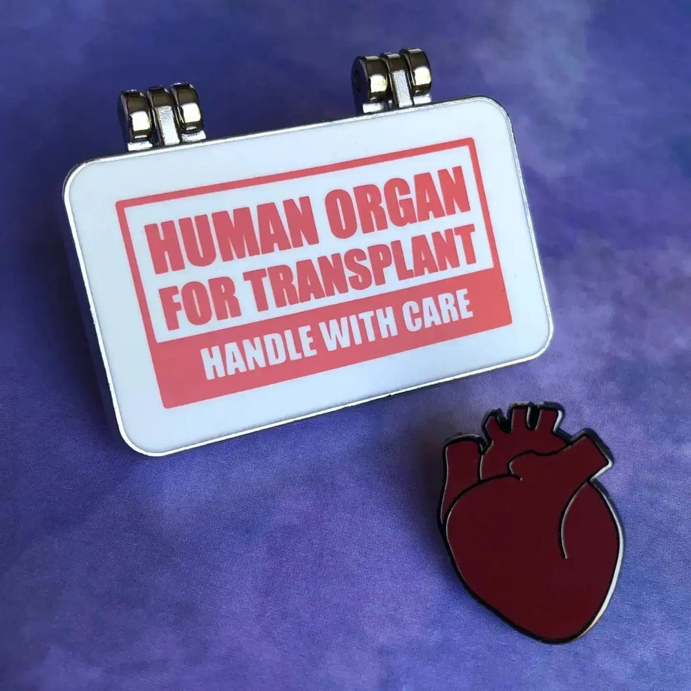 Organs on Ice Pin Set: The Ultimate Transplant Tribute 🫀🧊 Rad Girl Creations Ziya Blue