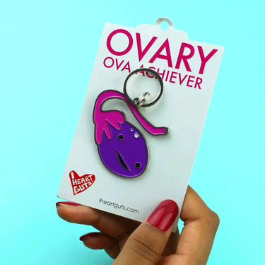 Ovary Keychain: Funny Anatomical Charm Ziya Blue Ziya Blue