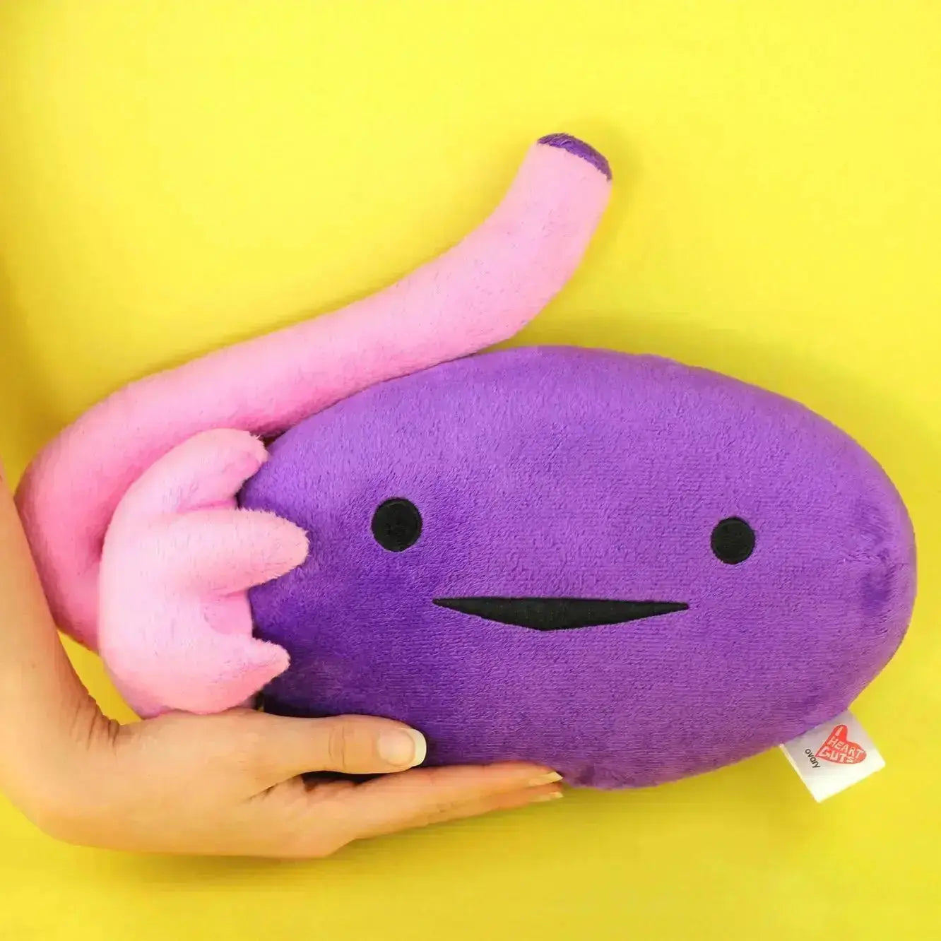 Ovary Plushie: Funny Anatomical Pillow I Heart Guts Ziya Blue