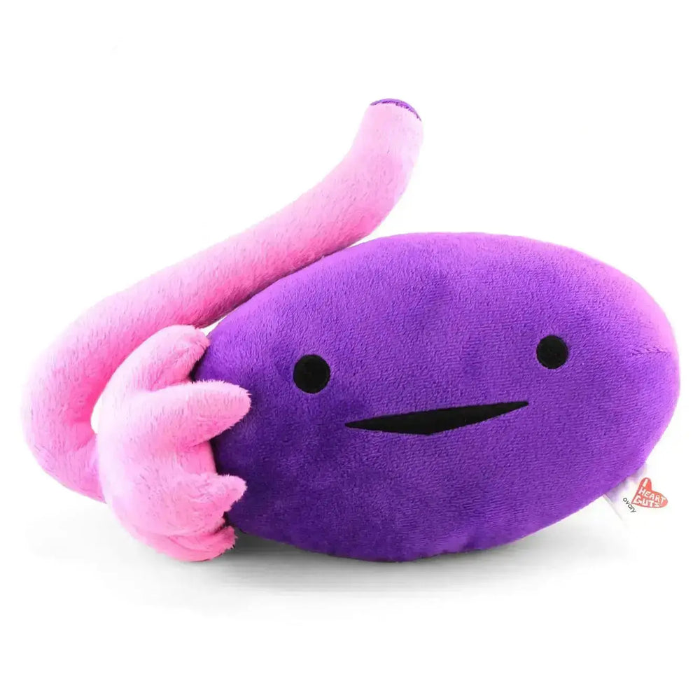 Ovary Plushie: Funny Anatomical Pillow I Heart Guts Ziya Blue