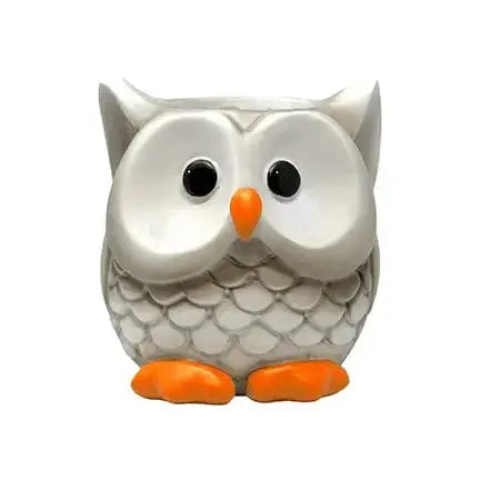 Owl Resin Planter - Hand-Painted 5" Decorative Pot Spoontiques Ziya Blue