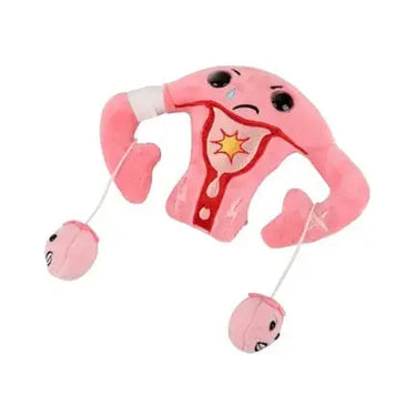 PMS Uterus Plush: Grumpy Menstrual Toy Giant Microbes Ziya Blue