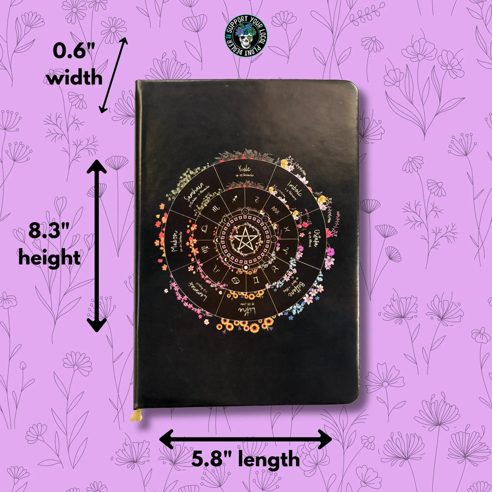 Pagan Ritual Notebook: The Wheel of the Year A5 Journal Streamline Ziya Blue