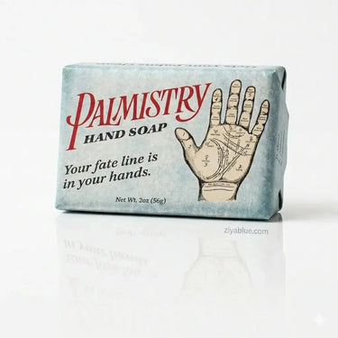 Palmistry Hand Soap: Exfoliating Mini Bar Unemployed Philosophers Guild Ziya Blue