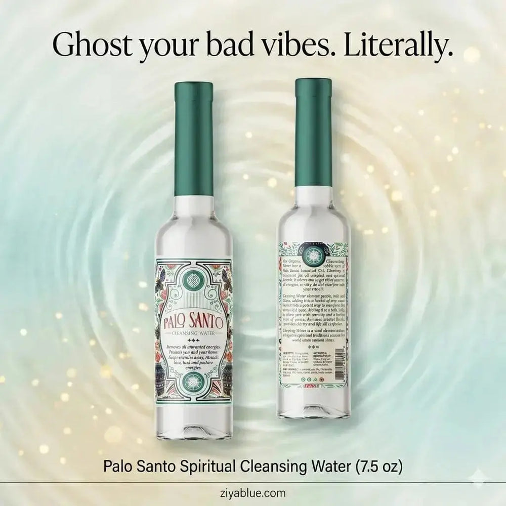 Palo Santo Cleansing Water (7.5 oz) Designs by Deekay Inc. Ziya Blue